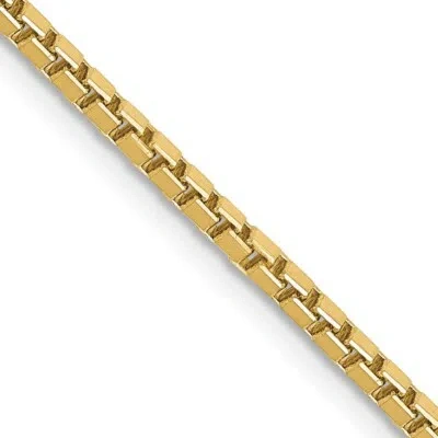Pre-owned Superdealsforeverything Real 10kt Yellow Gold 1.9mm Box Chain; 24 Inch; Lobster Clasp