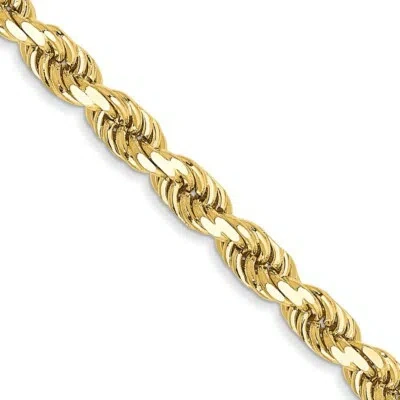 Pre-owned Superdealsforeverything Real 10kt Yellow Gold 3.5mm Diamond-cut Rope Chain; 18 Inch; Lobster Clasp