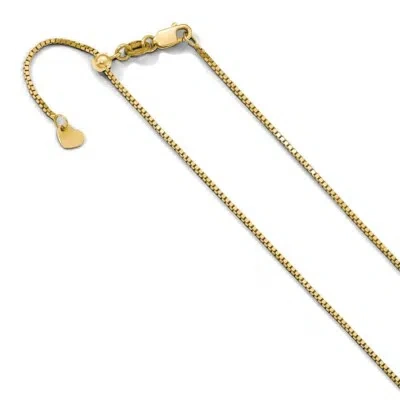 Pre-owned Superdealsforeverything Real 10kt Yellow Gold Adjustable .9mm Box Chain; 30 Inch; Lobster Clasp
