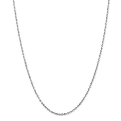 Pre-owned Superdealsforeverything Real 14kt 2.25mm Diamond Cut Quadruple Rope Chain; 22 Inch In White