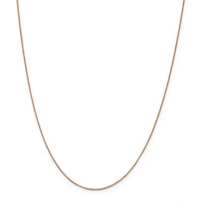 Pre-owned Superdealsforeverything Real 14kt Rose Gold 16 Inch .7mm Box Link With Lobster Clasp Chain; 16 Inch In Pink