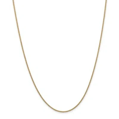 Pre-owned Superdealsforeverything Real 14kt Solid Yellow Gold 1.4mm Cable Chain; 18 Inch; Lobster Clasp