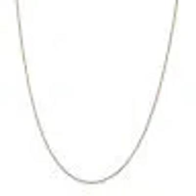 Pre-owned Superdealsforeverything Real 14kt Solid Yellow Gold .7mm Box Chain; 24 Inch, Lobster Clasp
