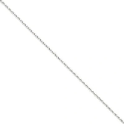 Pre-owned Superdealsforeverything Real 14kt White Gold 10 Inch 1.25mm Spiga With Lobster Clasp Anklet; 10 Inch