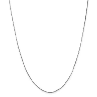 Pre-owned Superdealsforeverything Real 14kt White Gold 1.00mm Octagonal Snake Chain; 16 Inch; Lobster Clasp