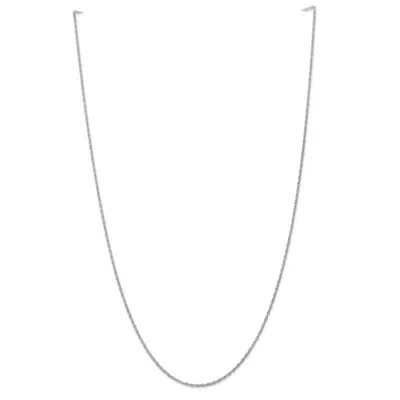 Pre-owned Superdealsforeverything Real 14kt White Gold 1.5mm Loose Rope Chain; 16 Inch; Lobster Clasp