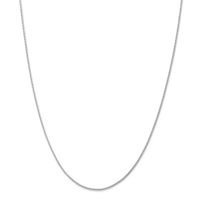 Pre-owned Superdealsforeverything Real 14kt White Gold 1.5mm Round D/c Wheat Chain; 20 Inch