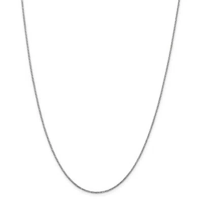 Pre-owned Superdealsforeverything Real 14kt White Gold 18 Inch .95mm Twisted Box With Lobster Clasp Chain; 18 Inch