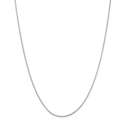 Pre-owned Superdealsforeverything Real 14kt White Gold 18 Inch .9mm Round Snake With Lobster Clasp Chain; 18 Inch