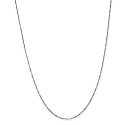Pre-owned Superdealsforeverything Real 14kt White Gold 1mm Box Chain; 14 Inch; Lobster Clasp