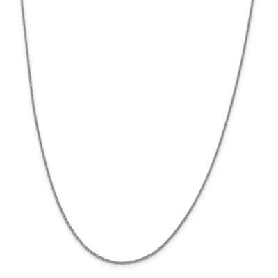 Pre-owned Superdealsforeverything Real 14kt White Gold 1mm Diamond Cut Quadra Wheat Chain; 20 Inch; Lobster Clasp