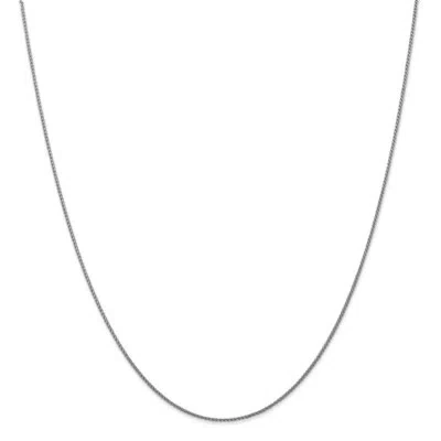 Pre-owned Superdealsforeverything Real 14kt White Gold 1mm Diamond Cut Spiga Chain; 16 Inch; Lobster Clasp