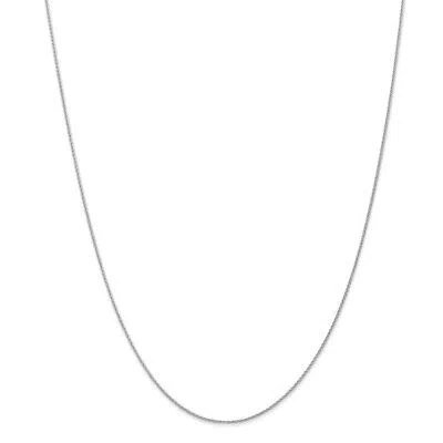 Pre-owned Superdealsforeverything Real 14kt White Gold 1mm Parisian Wheat Chain; 14 Inch; Lobster Clasp