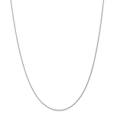 Pre-owned Superdealsforeverything Real 14kt White Gold 24 Inch 1.2mm Parisian Wheat With Lobster Clasp Chain