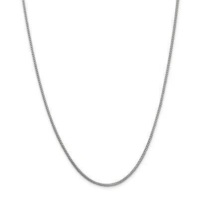 Pre-owned Superdealsforeverything Real 14kt White Gold 24 Inch 1.3mm Franco With Lobster Clasp Chain; 24 Inch