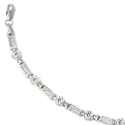 Pre-owned Superdealsforeverything Real 14kt White Gold Diamond Cut Chain Bracelet; 7 Inch; Lobster Clasp