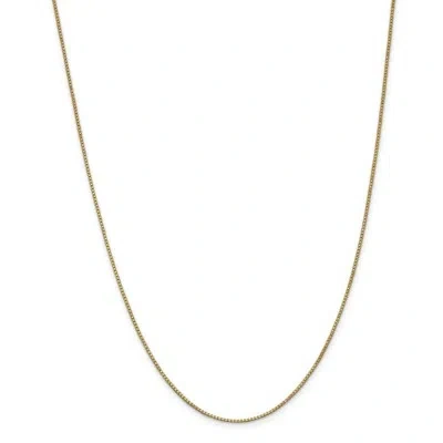 Pre-owned Superdealsforeverything Real 14kt Yellow Gold 1.0mm Box Chain; 30 Inch; Lobster Clasp