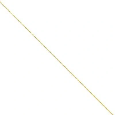 Pre-owned Superdealsforeverything Real 14kt Yellow Gold 1.0mm Diamond Cut Wheat Chain Bracelet; 10 Inch