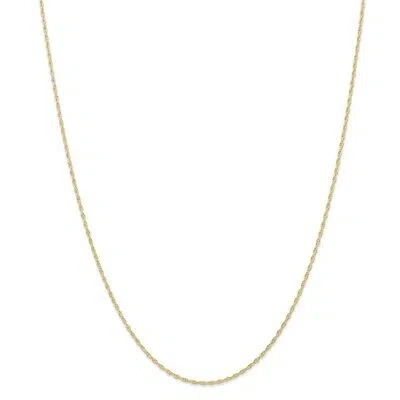 Pre-owned Superdealsforeverything Real 14kt Yellow Gold 1.15mmcarded Cable Rope Chain; 22 Inch