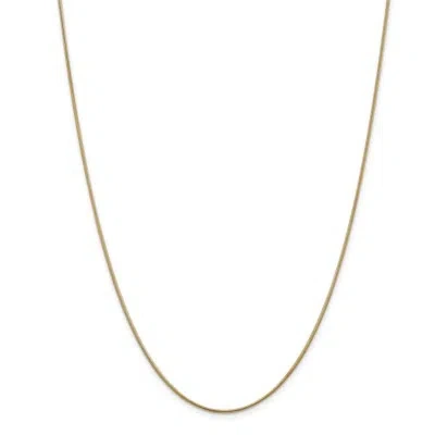 Pre-owned Superdealsforeverything Real 14kt Yellow Gold 1.1mm Round Snake Chain; 18 Inch; Lobster Clasp