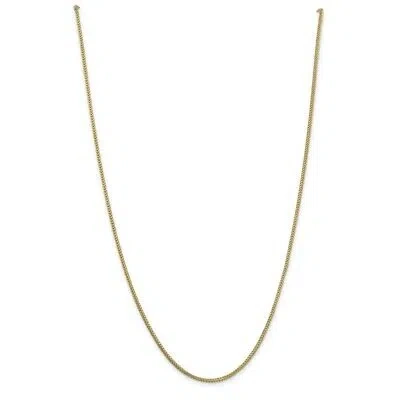 Pre-owned Superdealsforeverything Real 14kt Yellow Gold 1.25mm Franco Chain; 24 Inch; Lobster Clasp