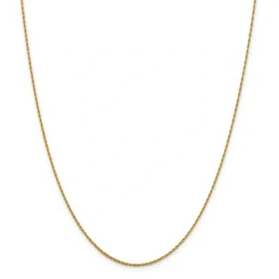 Pre-owned Superdealsforeverything Real 14kt Yellow Gold 1.3mm Loose Rope Chain; 18 Inch; Lobster Clasp