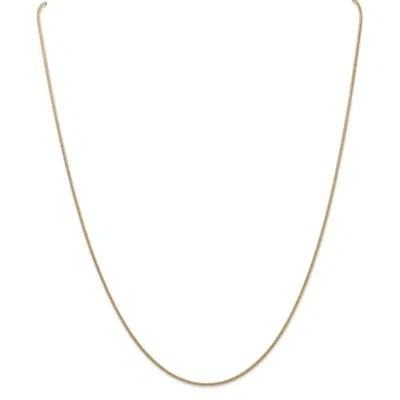 Pre-owned Superdealsforeverything Real 14kt Yellow Gold 1.3mm Round Snake Chain; 18 Inch; Lobster Clasp