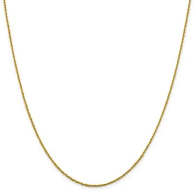 Pre-owned Superdealsforeverything Real 14kt Yellow Gold 1.3mm Sparkle Singapore Chain; 18 Inch; Lobster Clasp