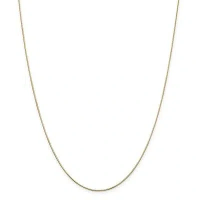 Pre-owned Superdealsforeverything Real 14kt Yellow Gold 14 Inch .8mm Octagonal Snake With Lobster Clasp Chain