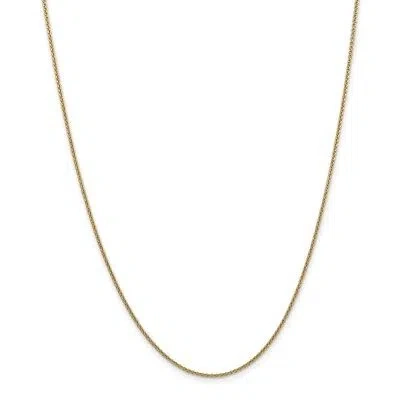 Pre-owned Superdealsforeverything Real 14kt Yellow Gold 1.4mm Cable Chain; 16 Inch; Lobster Clasp