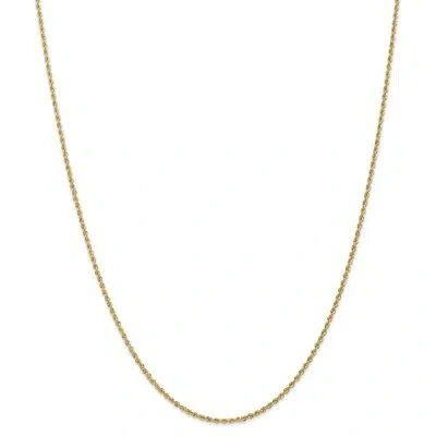 Pre-owned Superdealsforeverything Real 14kt Yellow Gold 1.50mm Regular Rope Chain; 22 Inch; Lobster Clasp