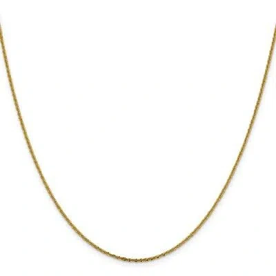 Pre-owned Superdealsforeverything Real 14kt Yellow Gold 1.5mm Cyclone Chain; 18 Inch; Lobster Clasp