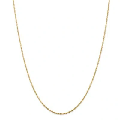 Pre-owned Superdealsforeverything Real 14kt Yellow Gold 1.5mm D/c Extra-light Rope Chain; 24 Inch