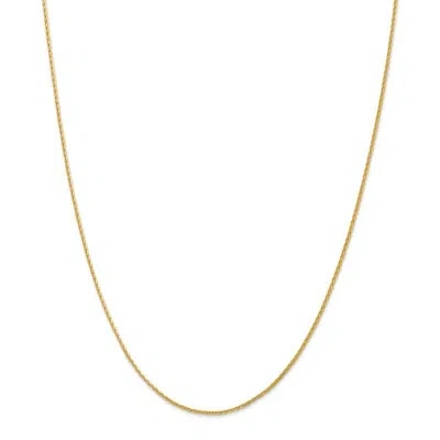 Pre-owned Superdealsforeverything Real 14kt Yellow Gold 1.5mm D/c Wheat Chain; 16 Inch