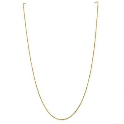 Pre-owned Superdealsforeverything Real 14kt Yellow Gold 1.5mm Loose Rope Chain; 24 Inch; Lobster Clasp