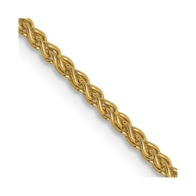 Pre-owned Superdealsforeverything Real 14kt Yellow Gold 1.5mm Spiga Chain; 20 Inch; Lobster Clasp