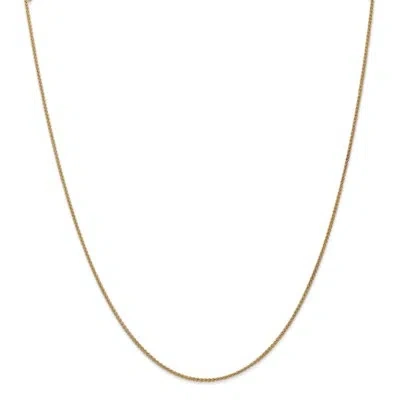 Pre-owned Superdealsforeverything Real 14kt Yellow Gold 16 Inch 1.25mm Spiga With Lobster Clasp Chain; 16 Inch