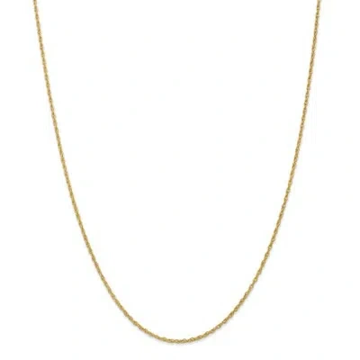 Pre-owned Superdealsforeverything Real 14kt Yellow Gold 16 Inch 1.3 Heavy Baby Rope With Lobster Clasp Chain