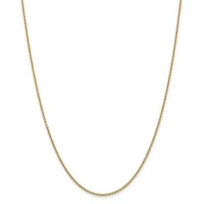 Pre-owned Superdealsforeverything Real 14kt Yellow Gold 1.6mm Cable Chain; 24 Inch; Lobster Clasp