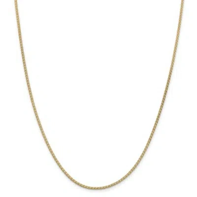 Pre-owned Superdealsforeverything Real 14kt Yellow Gold 18 Inch 1.9mm Flat Wheat With Lobster Clasp Chain; 18 Inch