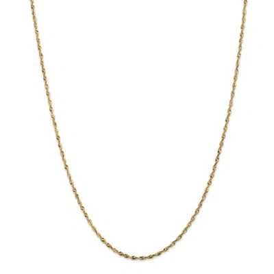 Pre-owned Superdealsforeverything Real 14kt Yellow Gold 1.8mm D/c Extra-light Rope Chain; 24 Inch