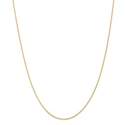 Pre-owned Superdealsforeverything Real 14kt Yellow Gold 1mm Parisian Wheat Chain; 14 Inch; Lobster Clasp