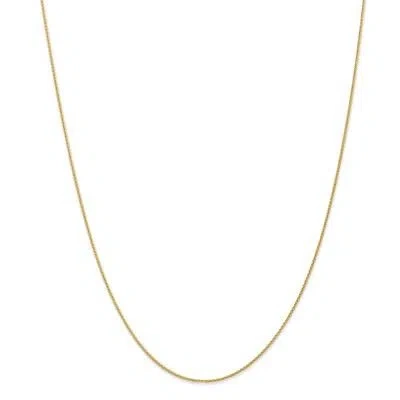 Pre-owned Superdealsforeverything Real 14kt Yellow Gold 1mm Parisian Wheat Chain; 20 Inch; Lobster Clasp