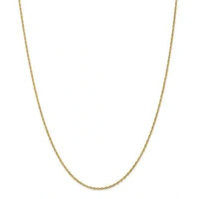 Pre-owned Superdealsforeverything Real 14kt Yellow Gold 20 Inch 1.3 Heavy Baby Rope With Lobster Clasp Chain