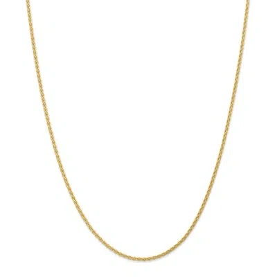 Pre-owned Superdealsforeverything Real 14kt Yellow Gold 20 Inch 1.75mm Parisian Wheat With Lobster Clasp Chain
