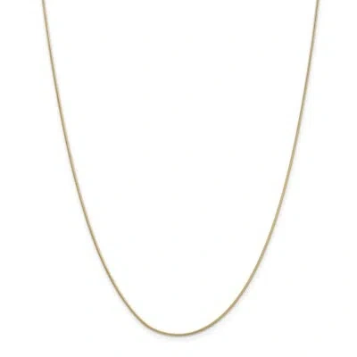 Pre-owned Superdealsforeverything Real 14kt Yellow Gold 20 Inch .9mm Round Snake With Lobster Clasp Chain; 20 Inch