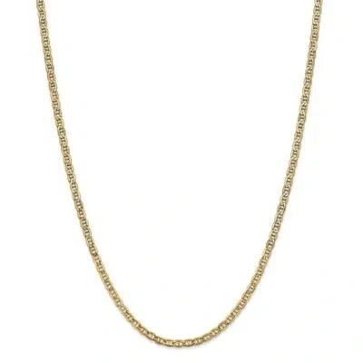 Pre-owned Superdealsforeverything Real 14kt Yellow Gold 22 Inch 3.2mm Semi-solid Anchor With Lobster Clasp Chain