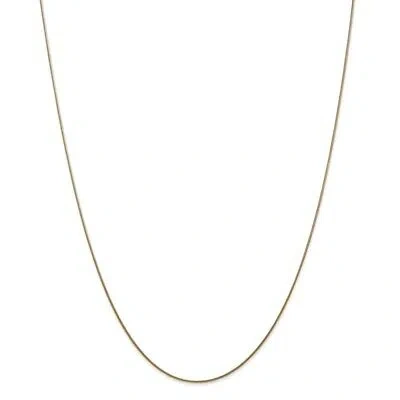 Pre-owned Superdealsforeverything Real 14kt Yellow Gold 22 Inch .8mm Round Snake With Lobster Clasp Chain; 22 Inch