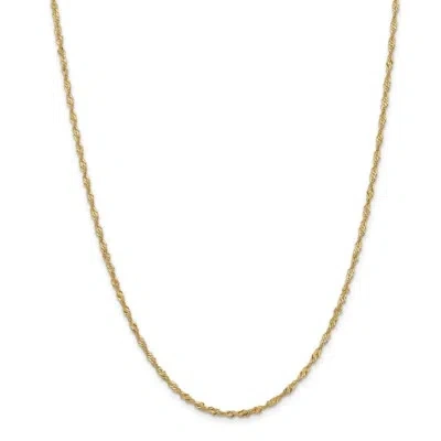 Pre-owned Superdealsforeverything Real 14kt Yellow Gold 24 Inch 2mm Singapore With Lobster Clasp Chain; 24 Inch