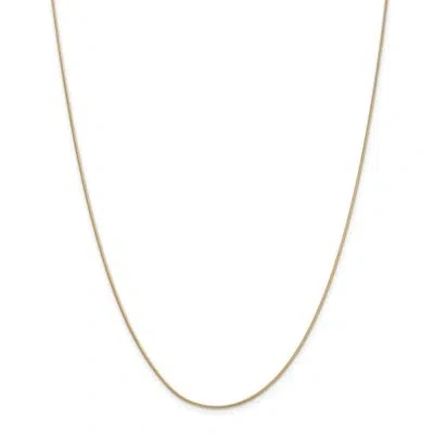 Pre-owned Superdealsforeverything Real 14kt Yellow Gold 24 Inch .9mm Round Snake With Lobster Clasp Chain; 24 Inch
